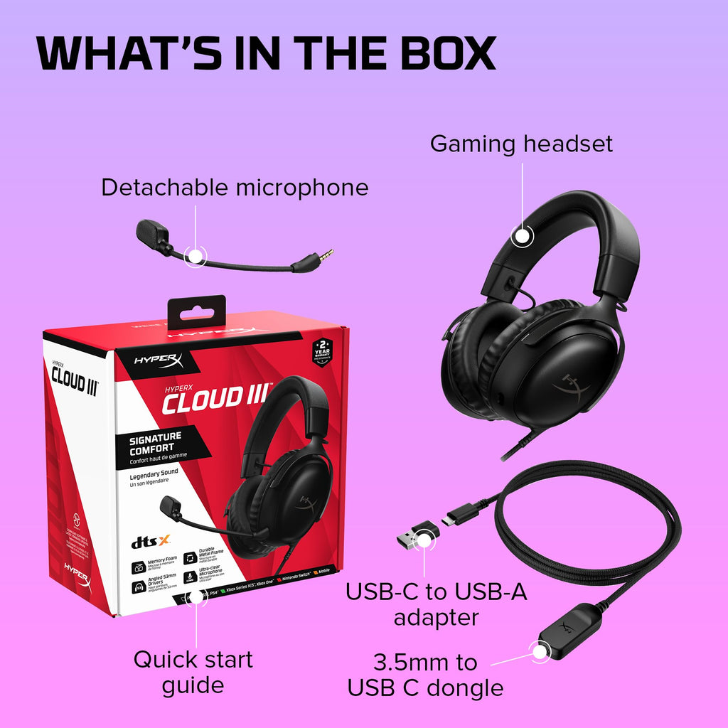 Wired Gaming Headset with 53mm Drivers and DTS Audio