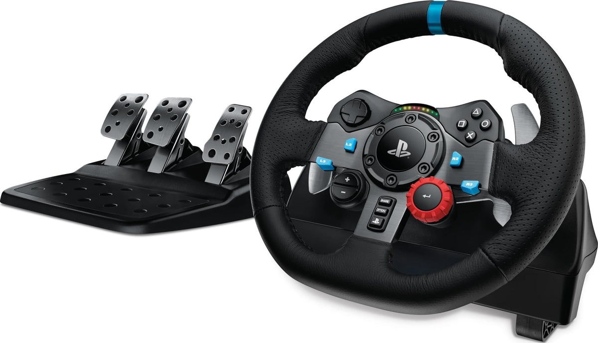 Logitech G29 Driving Force Racing Wheel and Floor Pedals, Real Force Feedback