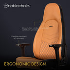 Leather Gaming Chair with Ergonomic Lumbar Support