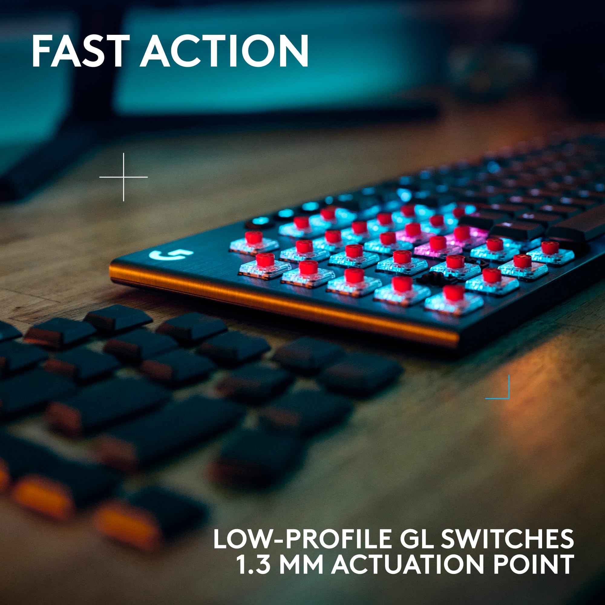 Wireless Gaming Keyboard with Low Profile Design