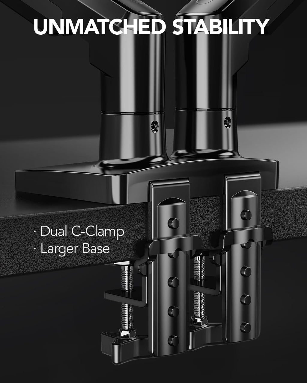 Dual Monitor Arm for 13 to 32 Inch Screens