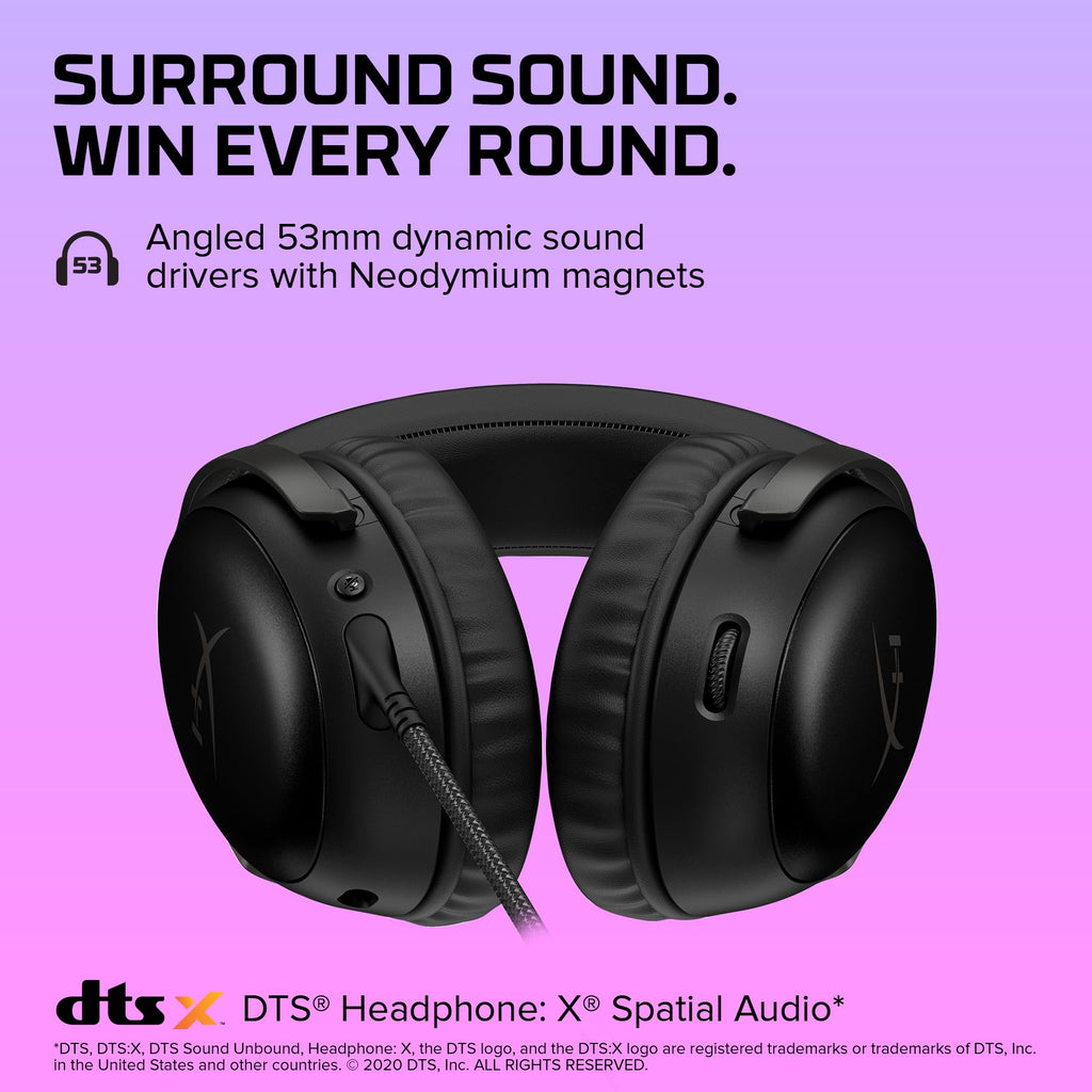 Wired Gaming Headset with 53mm Drivers and DTS Audio