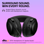 Wired Gaming Headset with 53mm Drivers and DTS Audio