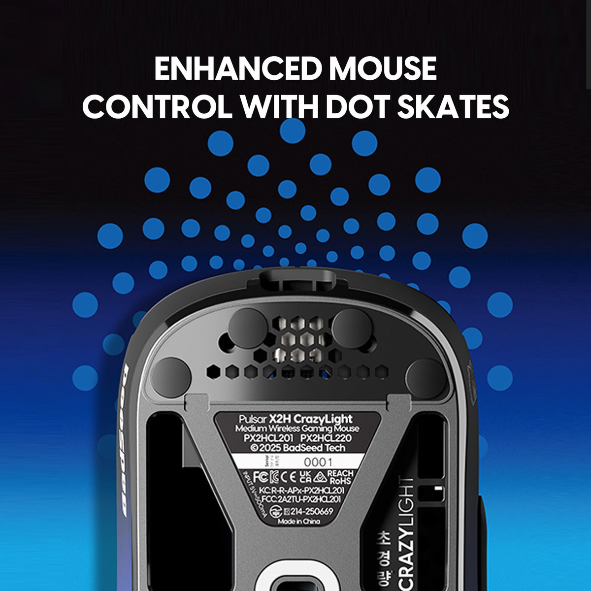Wireless Gaming Mouse with Ultra Lightweight Design