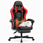 Ergonomic Gaming Chair with Footrest and Lumbar Support