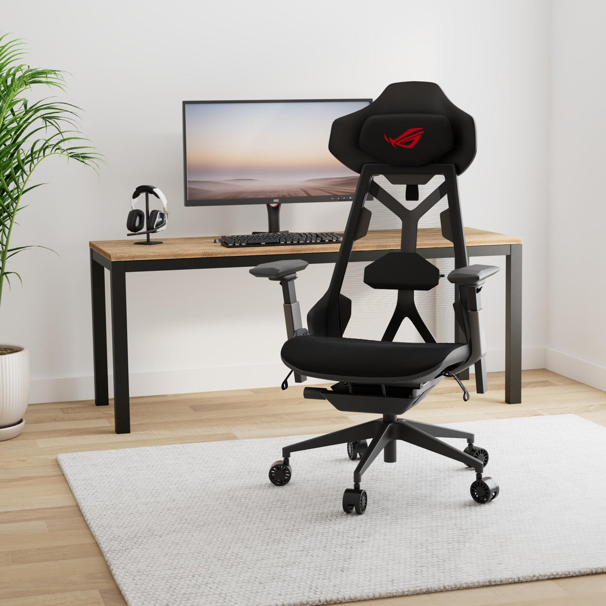 Ergonomic Gaming Chair with Breathable Mesh Design