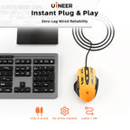 Wired Gaming Mouse with 6 Programmable Buttons