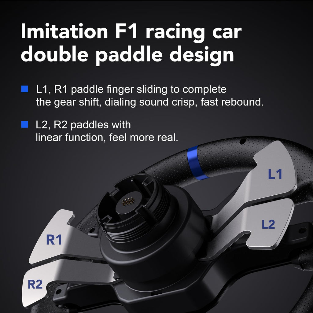 Force Feedback Racing Wheel with Pedals and Shifter