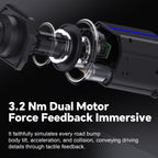 Force Feedback Racing Wheel with Pedals and Shifter