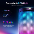 USB Gaming Microphone with Noise Cancellation and RGB