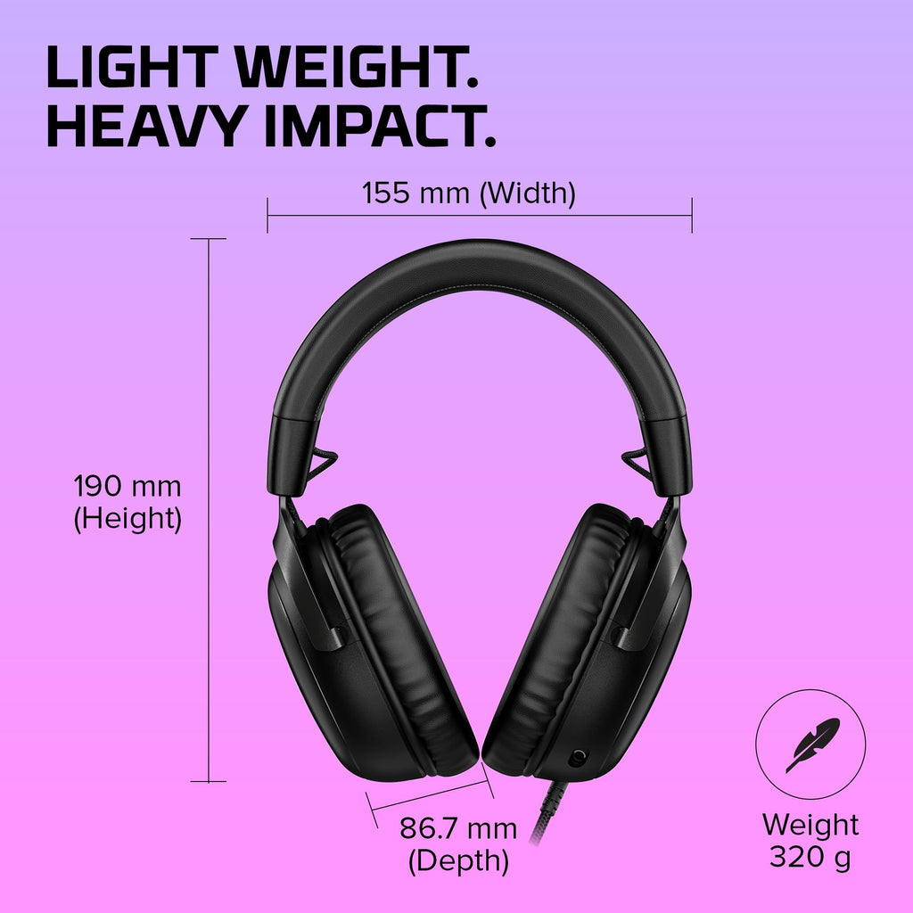 Wired Gaming Headset with 53mm Drivers and DTS Audio