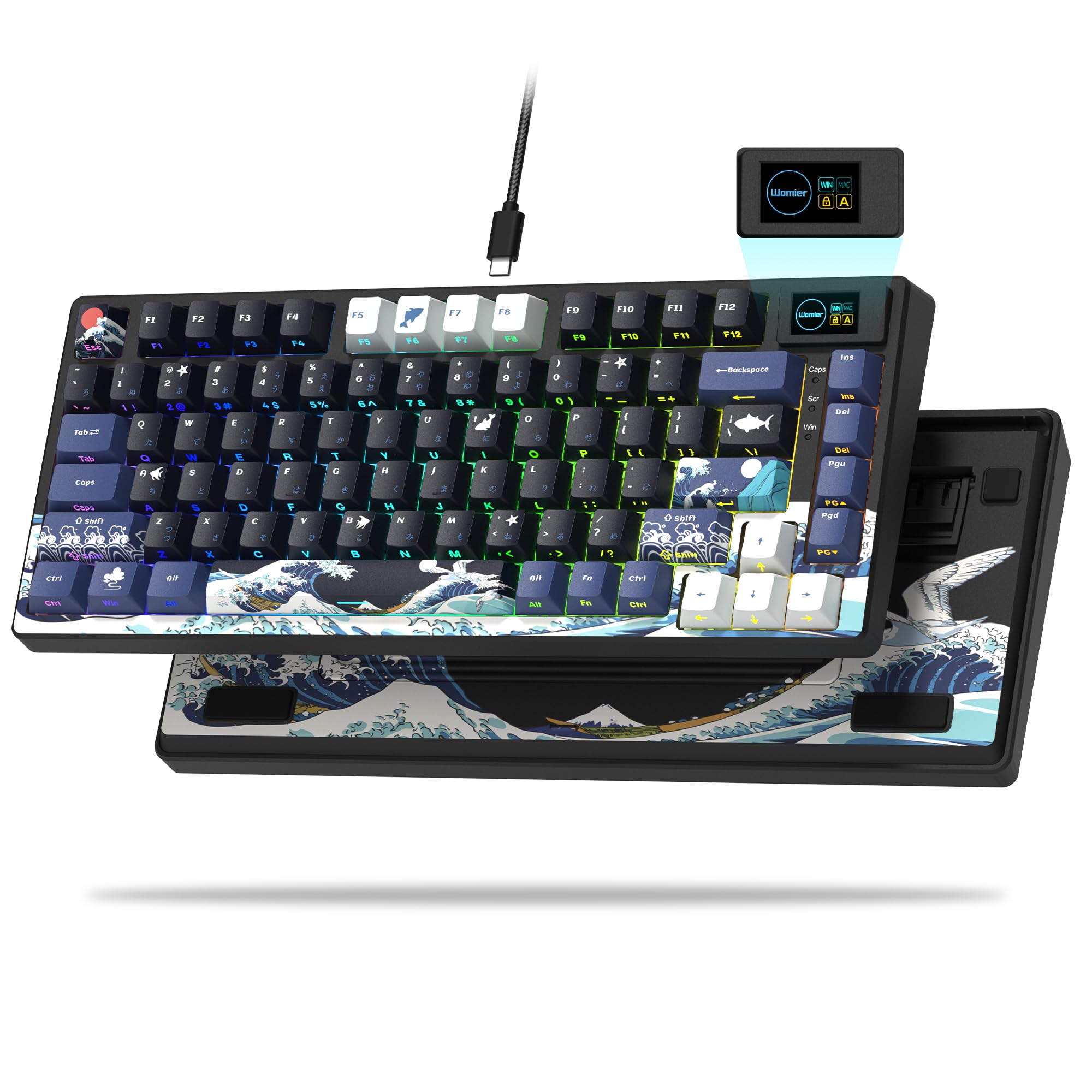 75% Gaming Keyboard with Color Display and Hot Swap