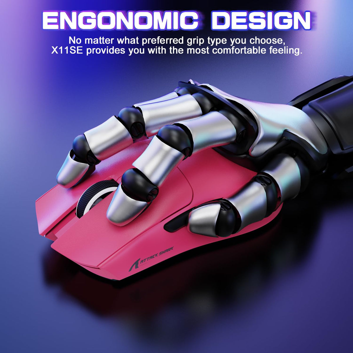Wireless Gaming Mouse with Lightweight Esports Design