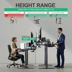 Gaming Desk Height Adjustable with Keyboard Tray