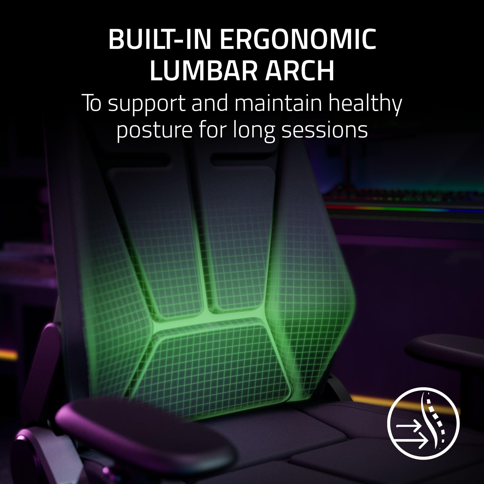 Ergonomic Gaming Chair with Reactive RGB Lighting