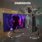 Curved Gaming Monitor with High Refresh Rate Display