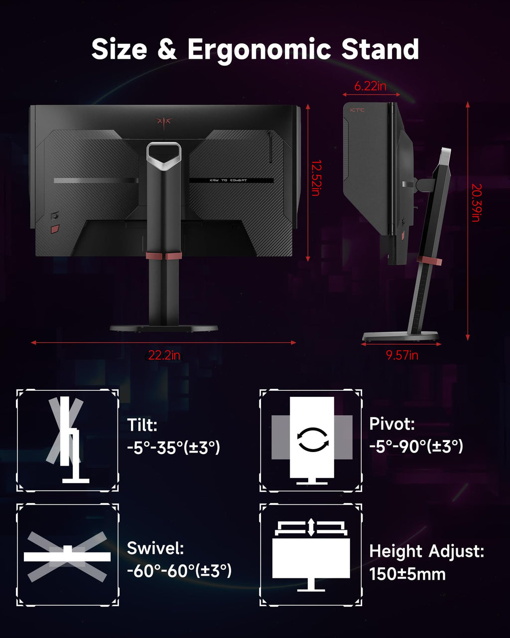 Gaming Monitor with High Refresh Rate Display