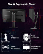 Gaming Monitor with High Refresh Rate Display