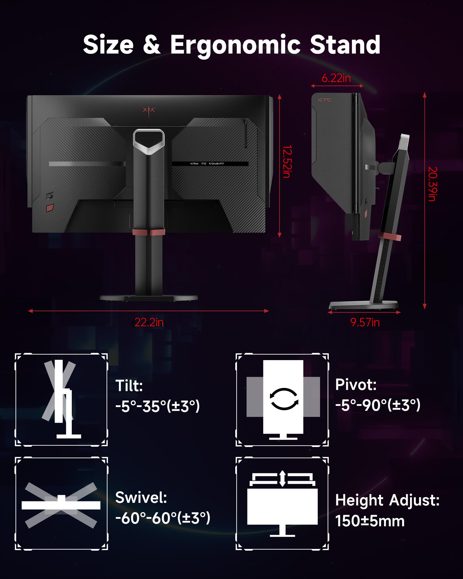 Gaming Monitor with High Refresh Rate Display