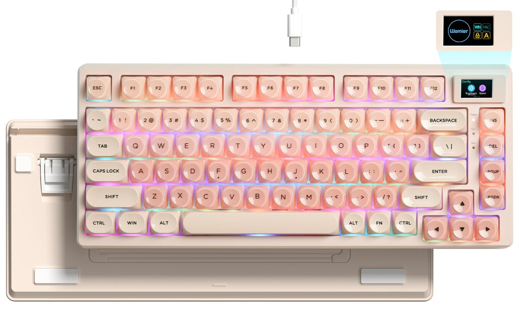 75% Gaming Keyboard with Color Display and Hot Swap