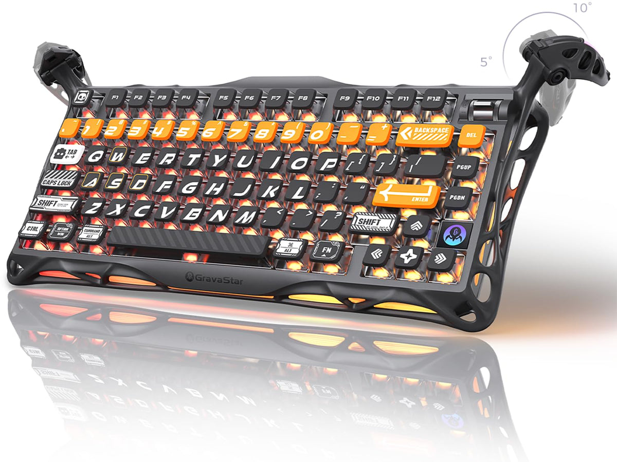 Wireless 75% Gaming Keyboard with Hot Swap Switches