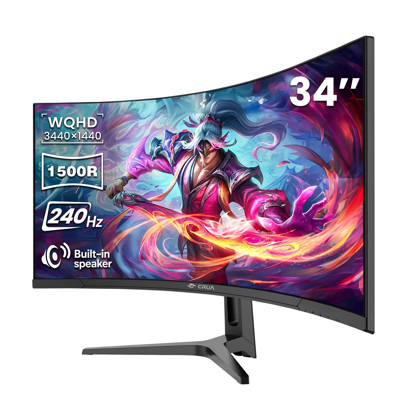 Curved Gaming Monitor with High Refresh Rate Display