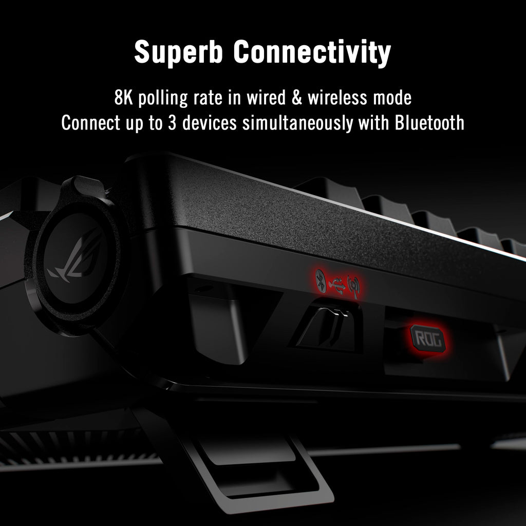 Wireless Gaming Keyboard with Hall Effect Switches