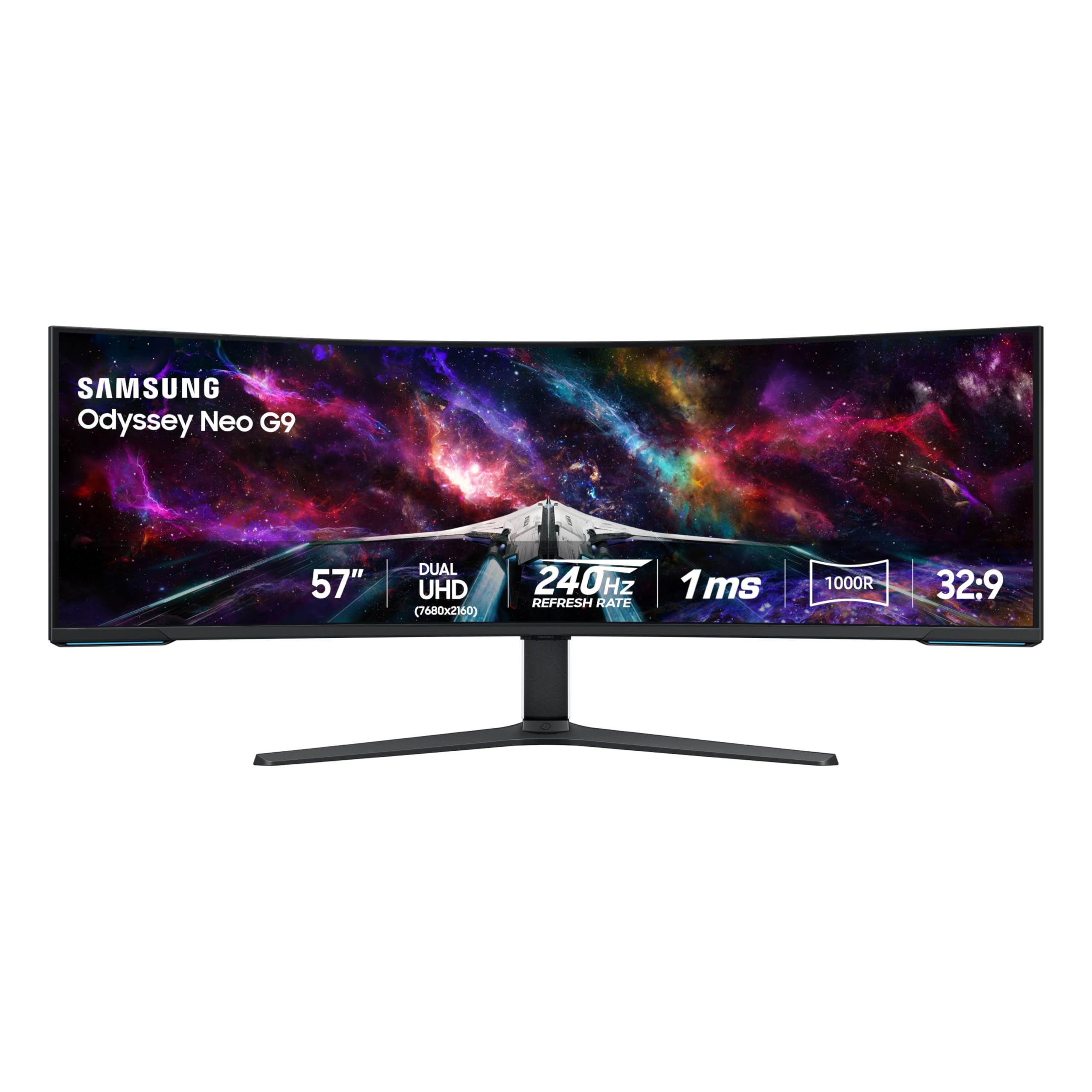 57 Inch Curved Gaming Monitor with Dual 4K Display