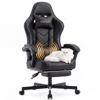 Ergonomic Gaming Chair with Footrest and Lumbar Support