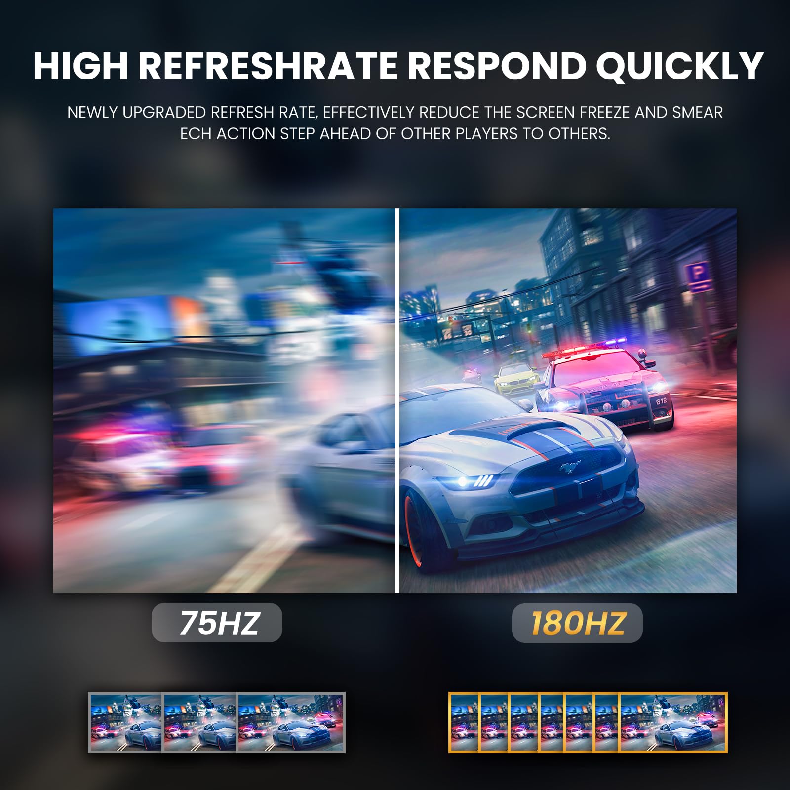 Curved Gaming Monitor with High Refresh Rate Display