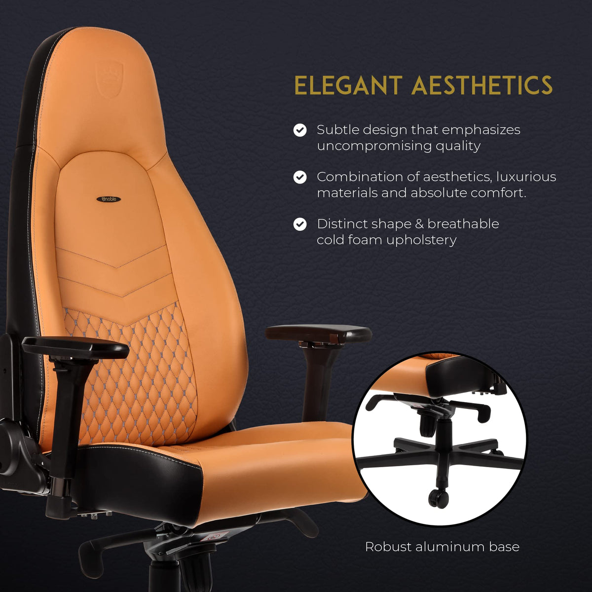 Leather Gaming Chair with Ergonomic Lumbar Support