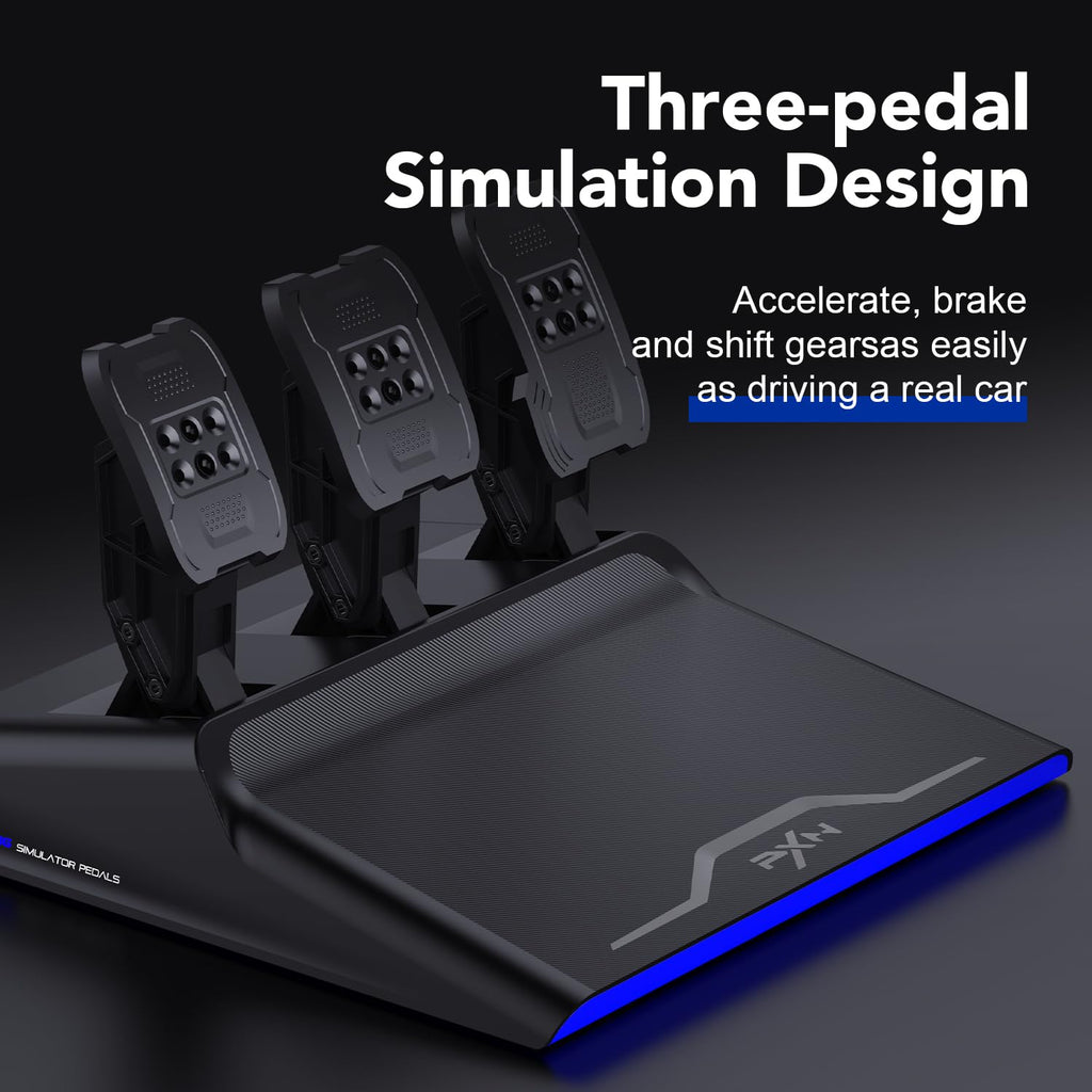 Force Feedback Racing Wheel with Pedals and Shifter