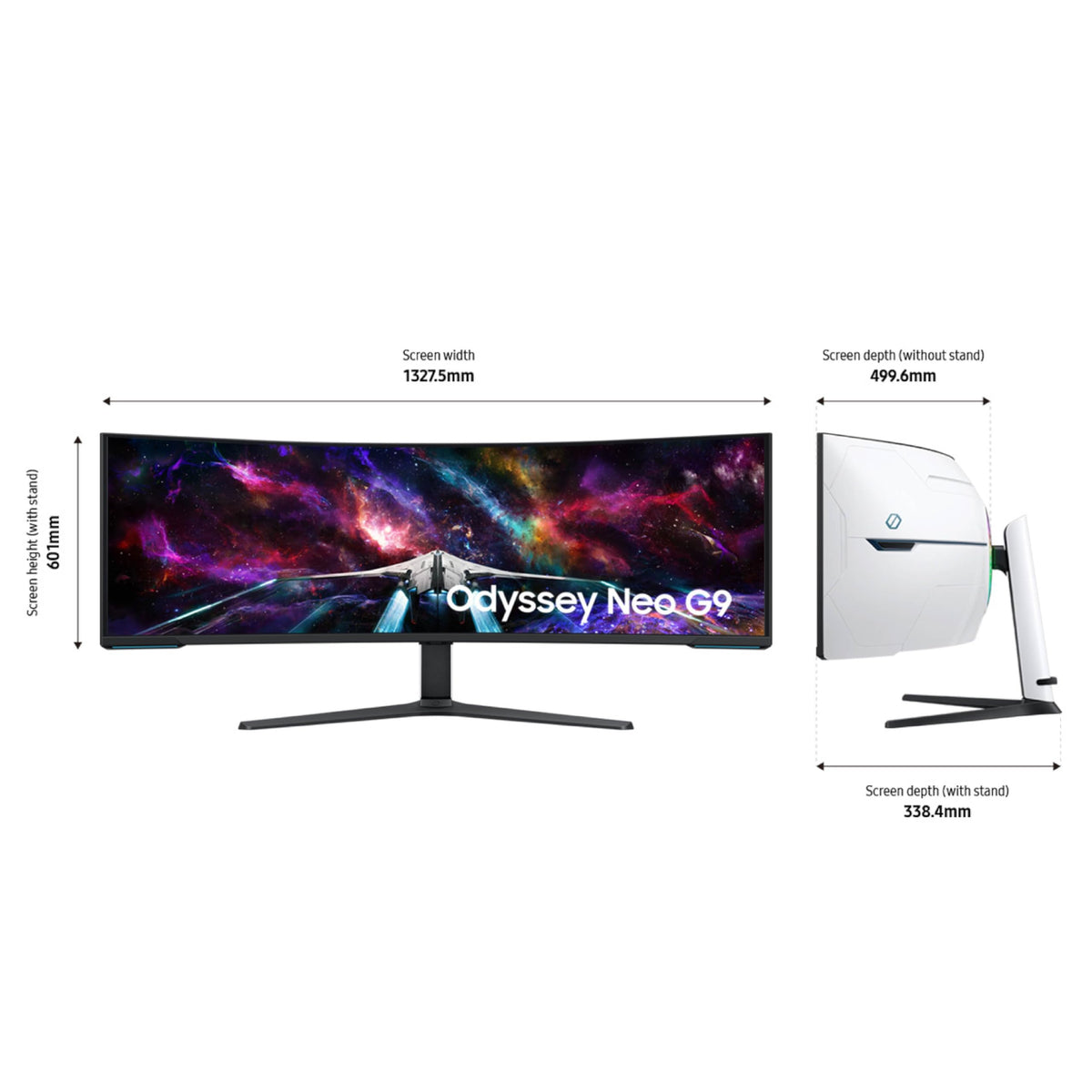 57 Inch Curved Gaming Monitor with Dual 4K Display