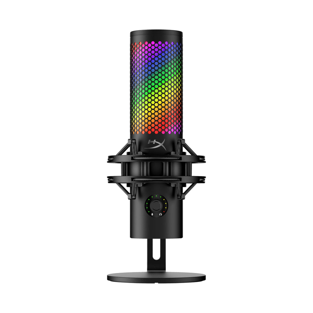 USB Gaming Microphone with RGB Lighting for Streaming