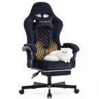 Ergonomic Gaming Chair with Footrest and Lumbar Support