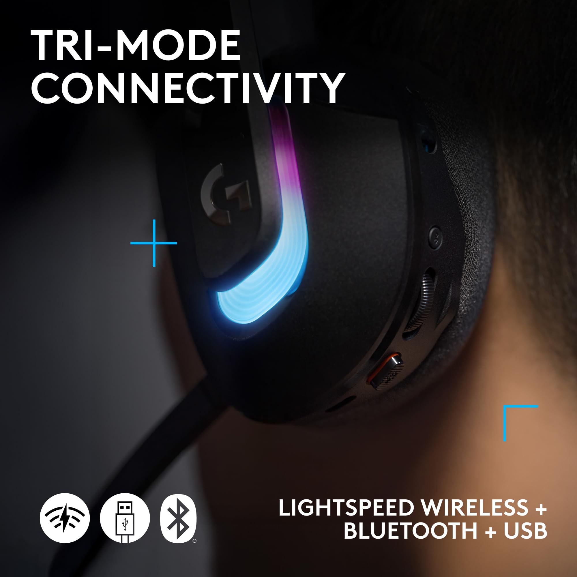 Wireless Gaming Headset with RGB and Advanced Audio