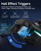 Wireless Gaming Controller with Hall Sticks and RGB