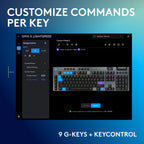 Wireless Gaming Keyboard with Low Profile Design