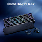 Wireless Gaming Keyboard with Hall Effect Switches