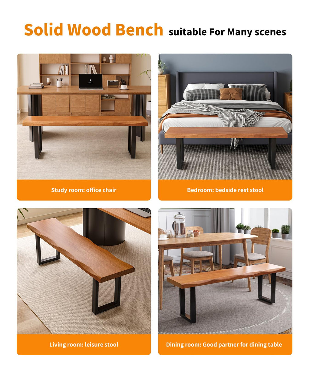 Solid Wood Gaming Desk with Modern Minimalist Design