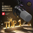 USB XLR Gaming Microphone with Boom Arm and Mute