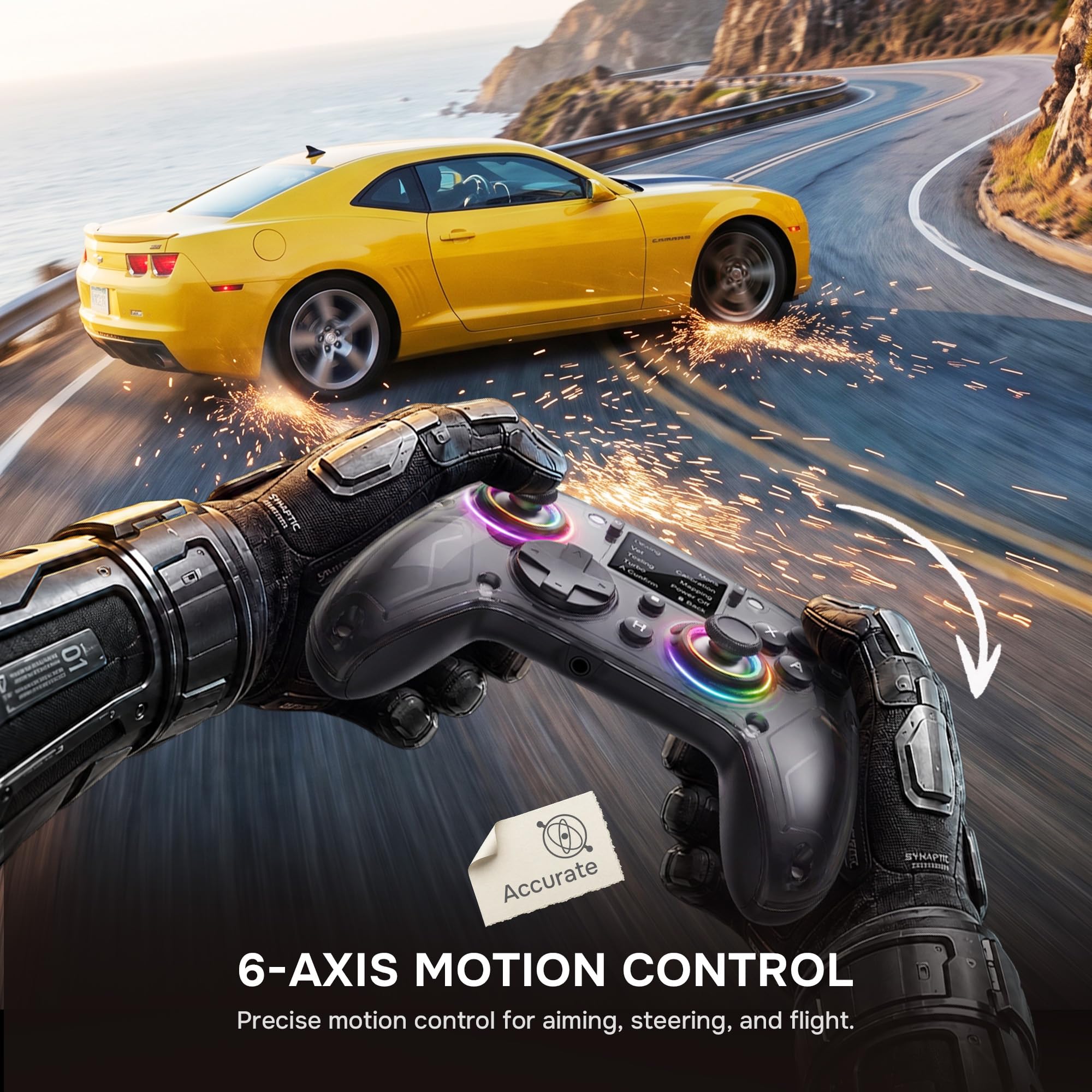 Wireless Gaming Controller with Transformers Design