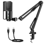 USB Condenser Gaming Microphone for Streaming and Recording
