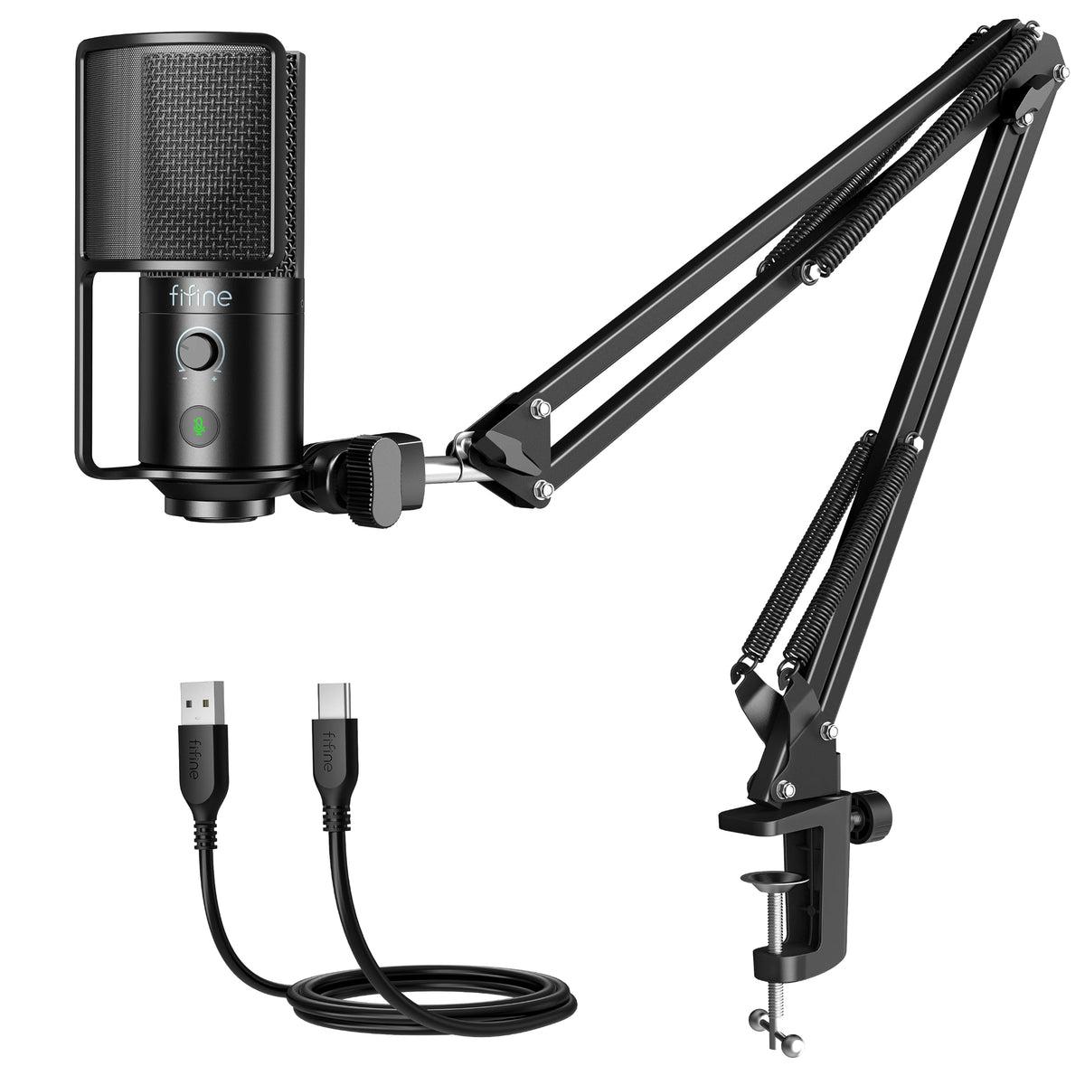 USB Condenser Gaming Microphone for Streaming and Recording