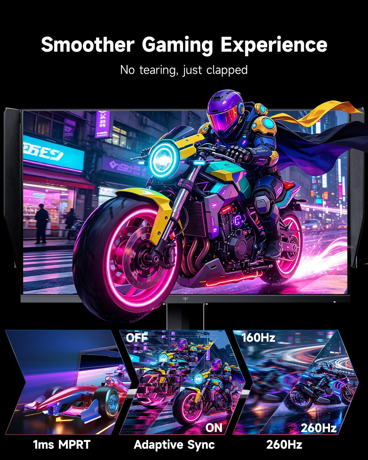 Gaming Monitor with High Refresh Rate Display