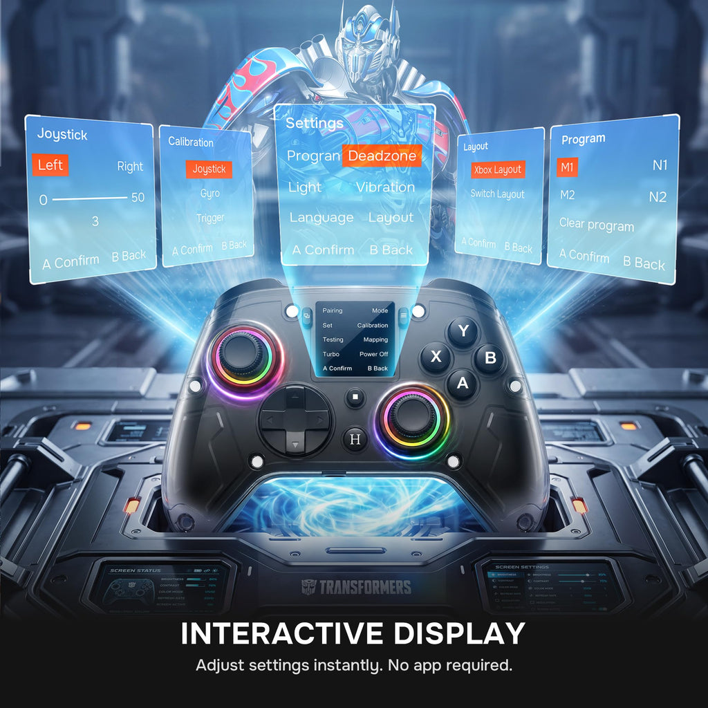 Wireless Gaming Controller with Transformers Design