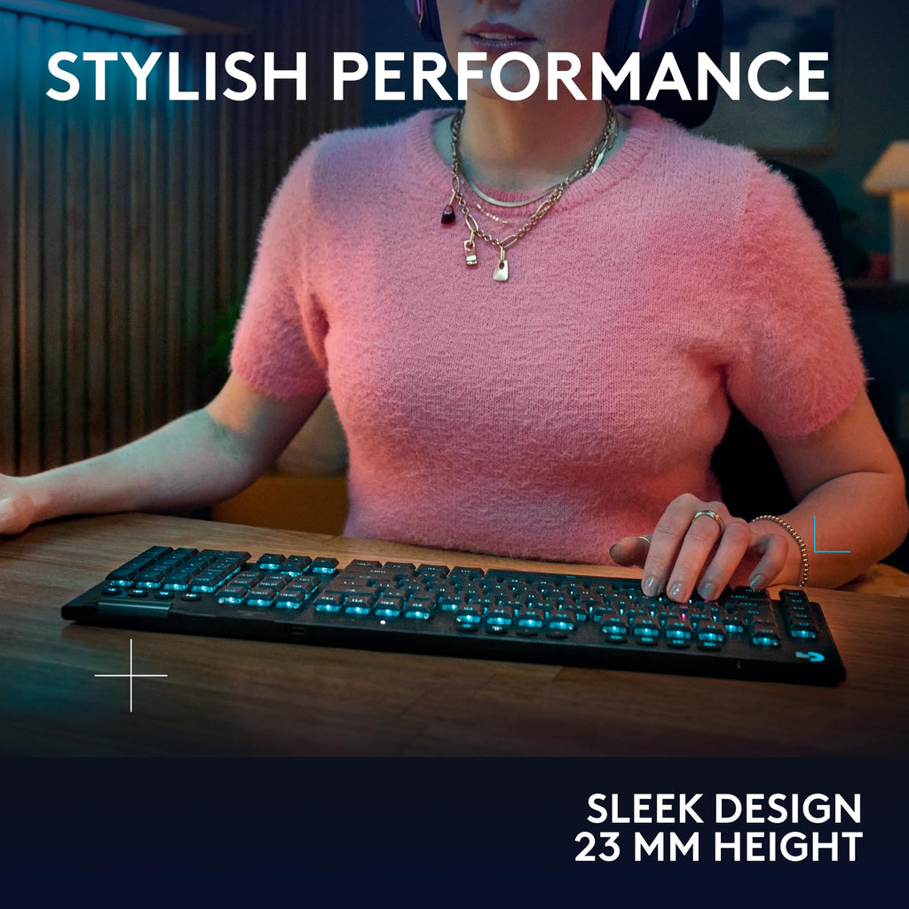 Wireless Gaming Keyboard with Low Profile Design