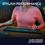 Wireless Gaming Keyboard with Low Profile Design