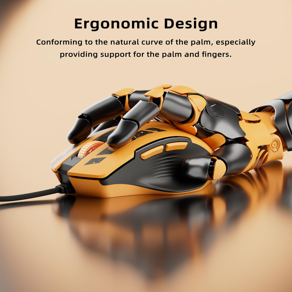 Wired Gaming Mouse with 6 Programmable Buttons
