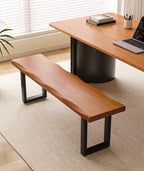 Solid Wood Gaming Desk with Modern Minimalist Design